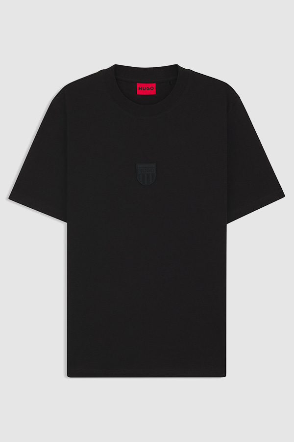 ΜΠΛΟΥΖΑ T-SHIRT HUGO - 001 ΜΑΥΡΟ